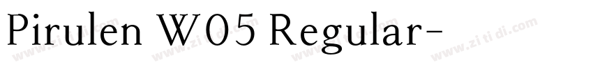 Pirulen W05 Regular字体转换
